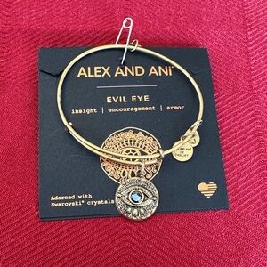 Swarovski x Alex and Ani Gold Evil Eye Bracelet
